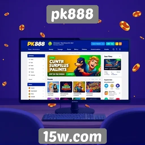 Experiência do usuário no site pk888